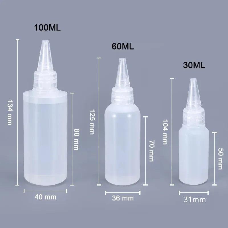 Small Plastic Squeeze Bottles Set (2/5/10PCS) for Sauces, Cookie Decorating, and Crafts - Leak-Proof Design, Food Grade Material  ourlum.com   