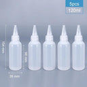 Small Plastic Squeeze Bottles Set (2/5/10PCS) for Sauces, Cookie Decorating, and Crafts - Leak-Proof Design, Food Grade Material  ourlum.com 5pcs of 120ml  