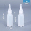 Small Plastic Squeeze Bottles Set (2/5/10PCS) for Sauces, Cookie Decorating, and Crafts - Leak-Proof Design, Food Grade Material  ourlum.com 2pcs of 30ml  