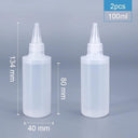 Small Plastic Squeeze Bottles Set (2/5/10PCS) for Sauces, Cookie Decorating, and Crafts - Leak-Proof Design, Food Grade Material  ourlum.com 2pcs of 100ml  