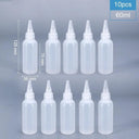 Small Plastic Squeeze Bottles Set (2/5/10PCS) for Sauces, Cookie Decorating, and Crafts - Leak-Proof Design, Food Grade Material  ourlum.com 10pcs of 60ML  