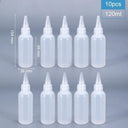 Small Plastic Squeeze Bottles Set (2/5/10PCS) for Sauces, Cookie Decorating, and Crafts - Leak-Proof Design, Food Grade Material  ourlum.com 10pcs of 120ml  