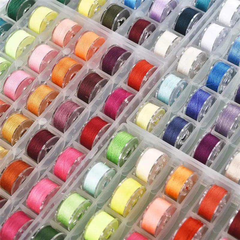 25/20 Colors Polyester Thread Spools Bundle with Storage Solution for Sewing & Needlework  ourlum.com   