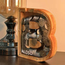 26 English Letters Wooden Coin Bank with Transparent Glass Window - Educational Piggy Bank for Kids and Adults  ourlum.com   