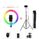 Ultimate RGB Ring Light with Adjustable Tripod Setup