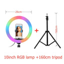 Ultimate RGB Ring Light with Adjustable Tripod Setup