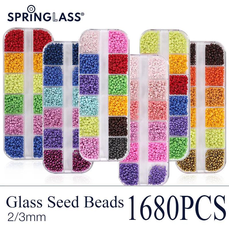 Colorful Glass Seed Beads Kit - DIY Jewelry Making & Crafts  ourlum.com   