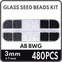 Colorful Glass Seed Beads Kit - DIY Jewelry Making & Crafts  ourlum.com ABcolorBWG-3mm 1 box 