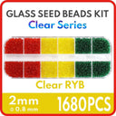 Colorful Glass Seed Beads Kit - DIY Jewelry Making & Crafts  ourlum.com ClearRYB-2mm 1 box 