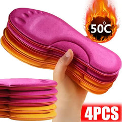 Winter Comfort Insoles: Self-Heating with Arch Support & Memory Foam
