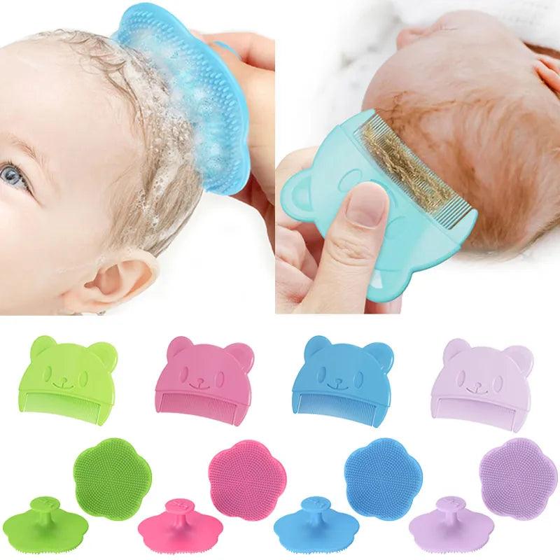 Baby Grooming Set: Soft Comb & Head Massager for Newborn Bath Time  ourlum.com   
