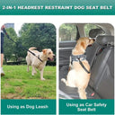 Dog Car Safety Belt Set with Elastic Bungee and Reflective Design  ourlum.com   