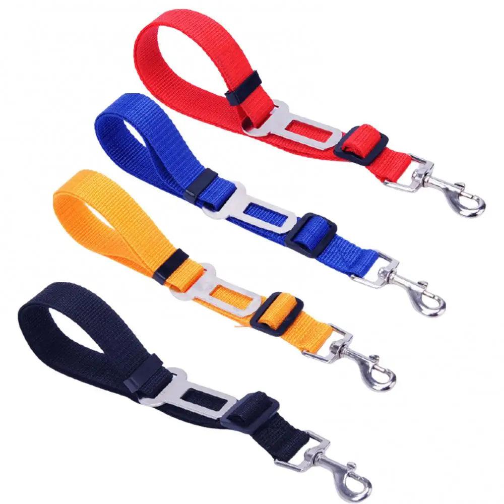 Pet Car Seat Belt Clip Retractable Leash - Safety Harness for Cats and Dogs  ourlum.com   