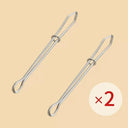 Stainless Steel Sewing Clips Set for Elastic Band Threading  ourlum.com 2pcs  