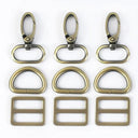 Meetee Metal Buckles Set: Premium Zinc Alloy DIY Hardware Upgrade Kit  ourlum.com F4-3F4-6F4-4-Brass 16mm-2Sets 