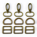 Meetee Metal Buckles Set: Premium Zinc Alloy DIY Hardware Upgrade Kit  ourlum.com F4-3F4-6F4-4-Bronze 16mm-2Sets 