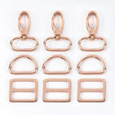 Meetee Metal Buckles Set: Premium Zinc Alloy DIY Hardware Upgrade Kit  ourlum.com F4-3F4-6F4-RoseGold 16mm-2Sets 