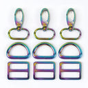 Meetee Metal Buckles Set: Premium Zinc Alloy DIY Hardware Upgrade Kit  ourlum.com F4-3F4-6F4-4Colored 16mm-2Sets 