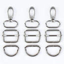 Meetee Metal Buckles Set: Premium Zinc Alloy DIY Hardware Upgrade Kit  ourlum.com F4-3F4-6F2-12Silver 16mm-2Sets 