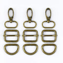 Meetee Metal Buckles Set: Premium Zinc Alloy DIY Hardware Upgrade Kit  ourlum.com F4-3F4-6F2-12Bronze 16mm-2Sets 