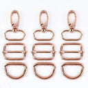 Meetee Metal Buckles Set: Premium Zinc Alloy DIY Hardware Upgrade Kit  ourlum.com F4-3F4-6F2-12RosGold 16mm-2Sets 