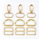 Meetee Metal Buckles Set: Premium Zinc Alloy DIY Hardware Upgrade Kit  ourlum.com F4-3F4-6F4LightGold 16mm-2Sets 