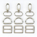 Meetee Metal Buckles Set: Premium Zinc Alloy DIY Hardware Upgrade Kit  ourlum.com F4-3F4-6F4-4Silver 16mm-2Sets 