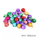 Jingle Bell Mix Color Aluminum Beads - Festive Party Decor & DIY Crafts Kit  ourlum.com 6mm  