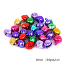 Jingle Bell Mix Color Aluminum Beads - Festive Party Decor & DIY Crafts Kit  ourlum.com 8mm  