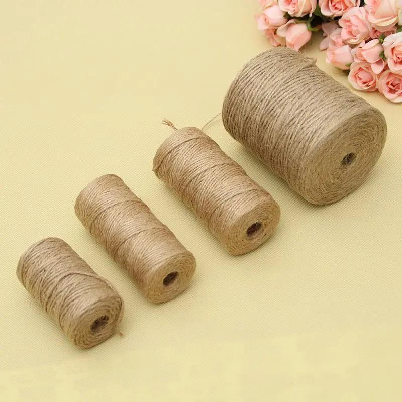Natural Vintage Jute Twine Ribbon for DIY Crafts and Decor  ourlum.com 2mm 30m  