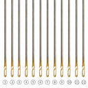 EasyThread Sewing Needles Set - 30 Pieces Stainless Steel Self-Threading Pins for Elderly and DIY Sewing  ourlum.com   