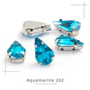 Crystal Drop Rhinestone Embellishment Set for DIY Sewing and Needlework - 30 Pieces  ourlum.com 202 5X8mm 30Pcs