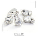 Crystal Drop Rhinestone Embellishment Set for DIY Sewing and Needlework - 30 Pieces  ourlum.com 001 5X8mm 30Pcs