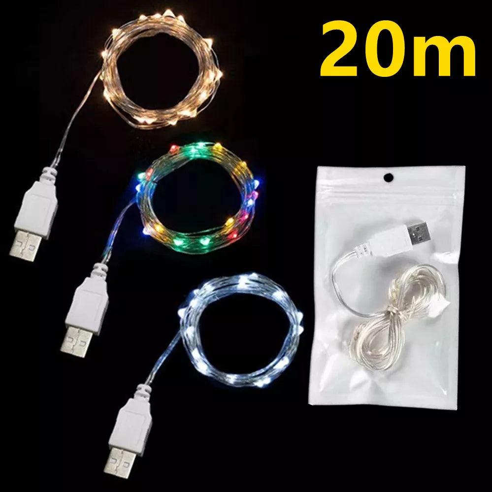USB Powered LED String Lights - Festive Fairy Lights for Christmas, Weddings & Parties  ourlum.com   