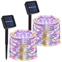 Solar Powered Fairy Lights Outdoor Festoon String - Christmas Yard Decoration  ourlum.com Color 2PC 7M 50LED 