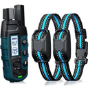 Advanced Remote Dog Training Collar for Effective 3300Ft Range Control with Beep Vibration Shock - Waterproof & Rechargeable Technology for High-Quality Pet Training  ourlum.com Blue for 2 dogs  