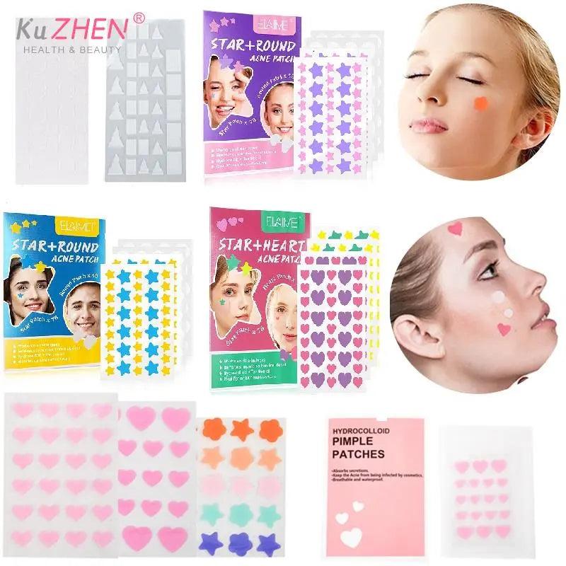 Advanced Hydrocolloid Acne Healing Patches - Variety Shapes - 36/180 Pcs Pack  ourlum.com   