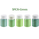 36-Color Shimmering Mica Powder Set for DIY Crafts and Soap Making  ourlum.com 5 Color-Green 1 set 