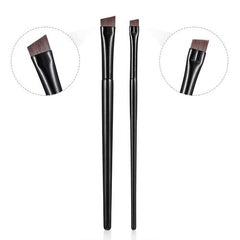 Precision Angled Brow & Liner Brush Set for Perfect Makeup Application