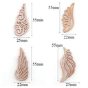 Angel Wings Wooden Chips DIY Craft Kit - 40 Pieces with 4 Unique Styles  ourlum.com   