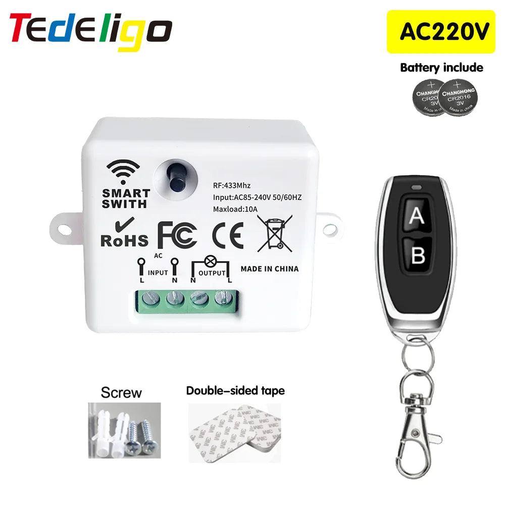 Wireless RF Remote Switch Control Kit for Led Lights - DIY Home Automation  ourlum.com   