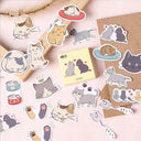 Whimsical Cat and Dog Sticker Set for Delightful Journaling