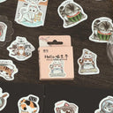 Whimsical Cat and Dog Sticker Set for Delightful Journaling