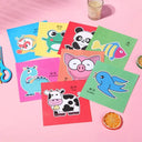 Kids Cartoon Paper Cut Craft Kit - 48pcs DIY Handmade Book Crafts for Children Learning and Creativity  ourlum.com   