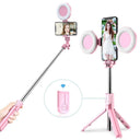 iPhone Selfie Stick with LED Light & Tripod Capture Tool