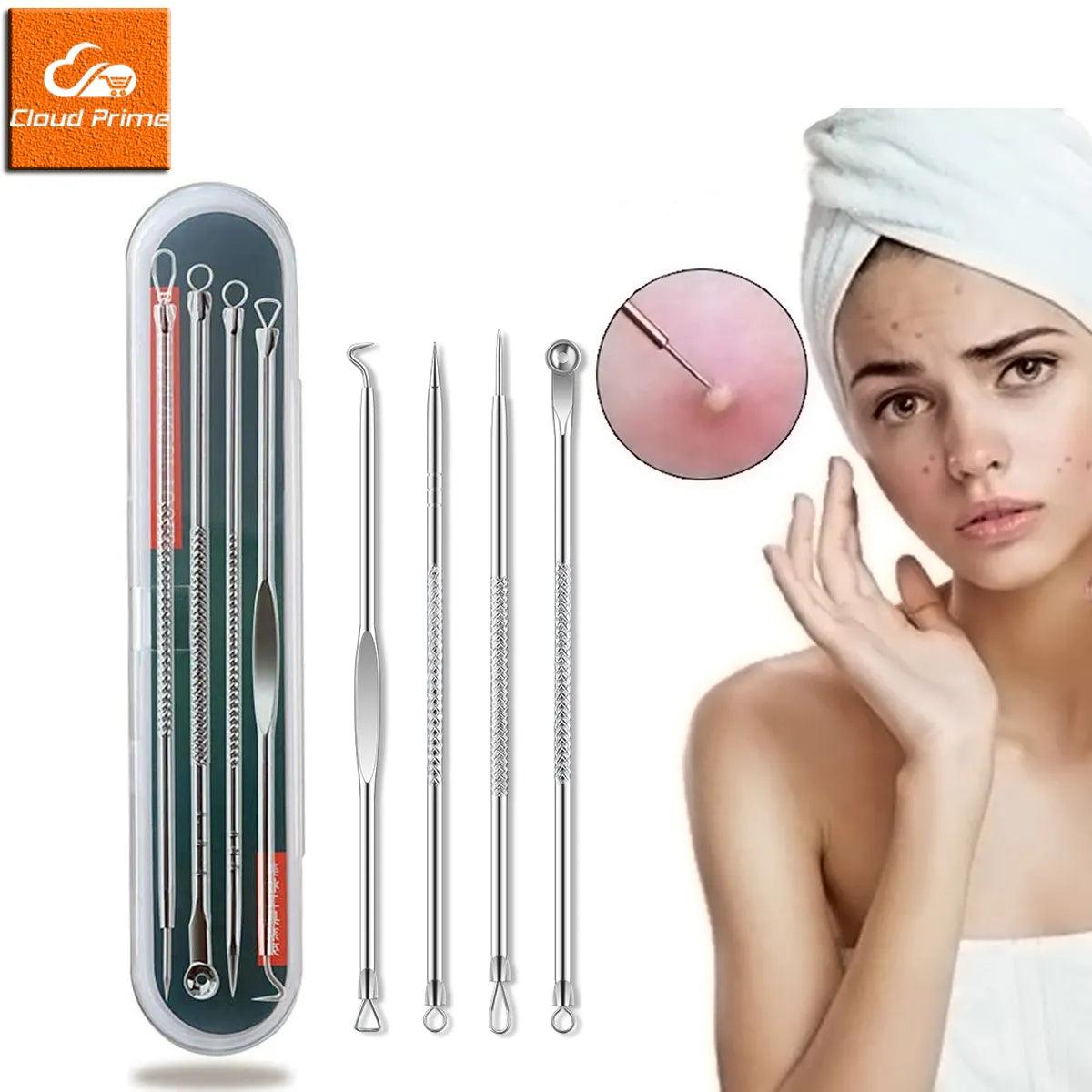 Clear Skin Solution: Professional Acne Removal Tool Set for Blackheads and Pimples  ourlum.com   