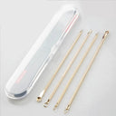 Clear Skin Solution: Professional Acne Removal Tool Set for Blackheads and Pimples  ourlum.com Golden  