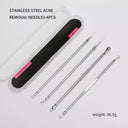 Clear Skin Solution: Professional Acne Removal Tool Set for Blackheads and Pimples  ourlum.com Silver  