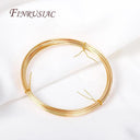 18K Gold Plated Copper Wire: - DIY Jewelry Making Craft Kit  ourlum.com 18K Real Gold Plated 0.2MM -5Meters 