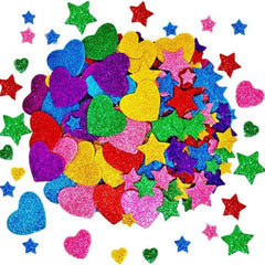 Colorful Glitter Foam Stickers: Sparkling Craft Set for Endless Creativity